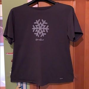 Life is Good XXL Snowflake Shirt NWOT